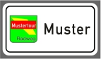 kleines Zusatzschild kleines Zusatzschild
